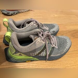 New Balance Gray, Yellow and Pink Sneakers